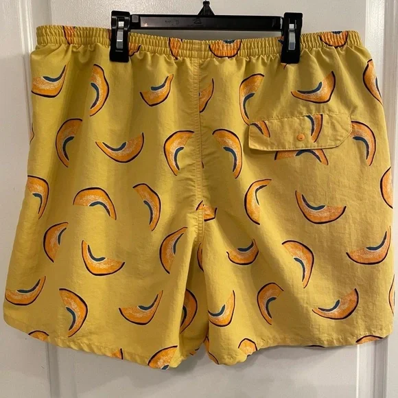 Patagonia Men's Baggies Longs 7” Shorts Melons Surfboard Yellow XL - Picture 2 of 11